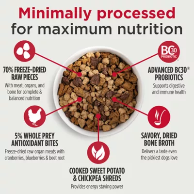 Product Nulo Raw+ Adult Dog Food - Freeze Dried, Grain Free, Chicken, Whitefish & Salmon