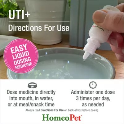 HomeoPet® Dog UTI+ Liquid Urinary Supplement, Support Upper & Lower Urinary Tract, 15-ml bottle - Image 5