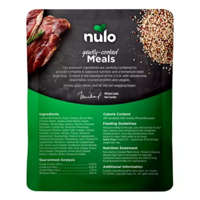 Product Nulo Gently Cooked Meals Adult Wet Dog Food - 9 Oz
