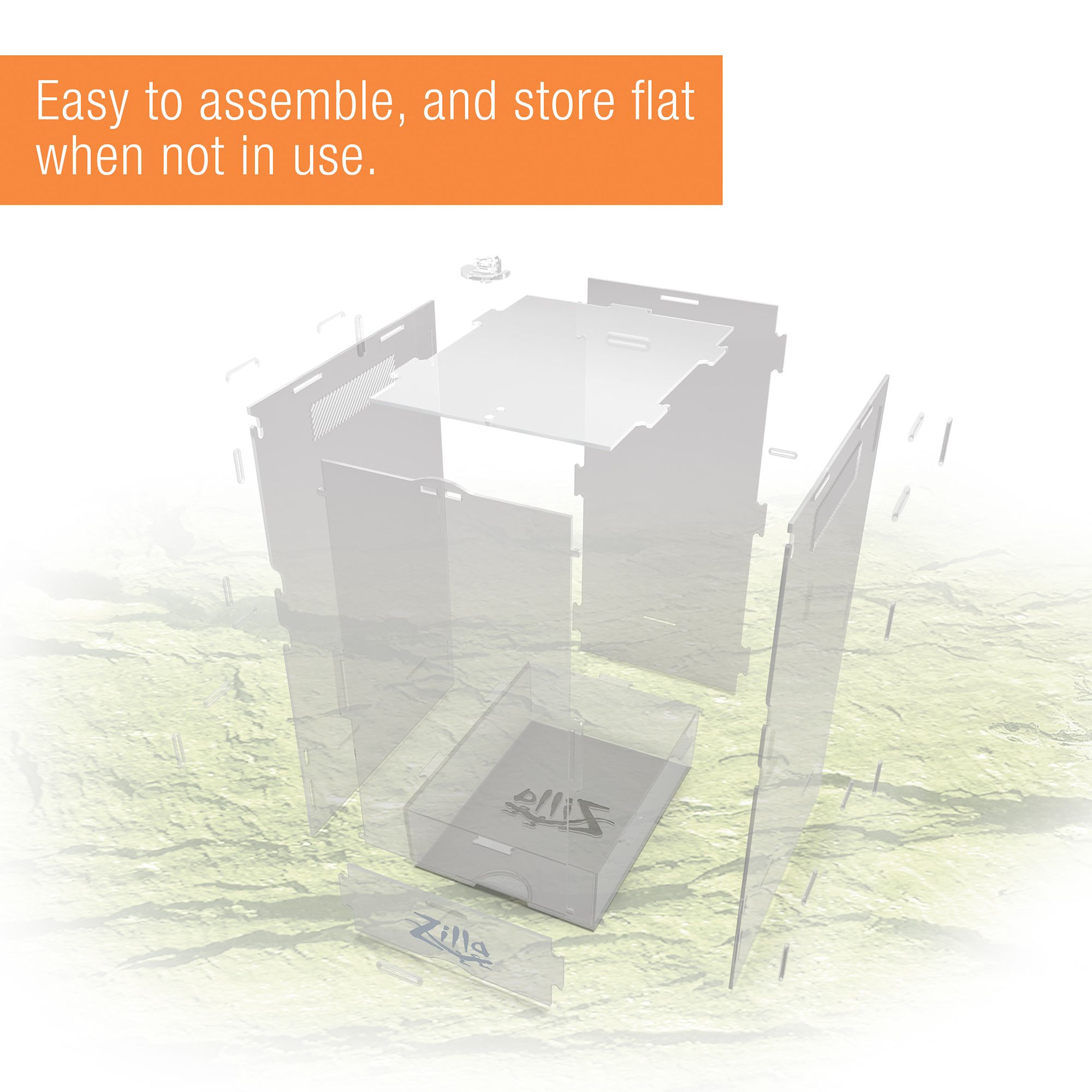 Zilla® Arboreal Micro Habitat Terrarium - Arboreal Reptile Habitat - Small-Large - thumbnail 5