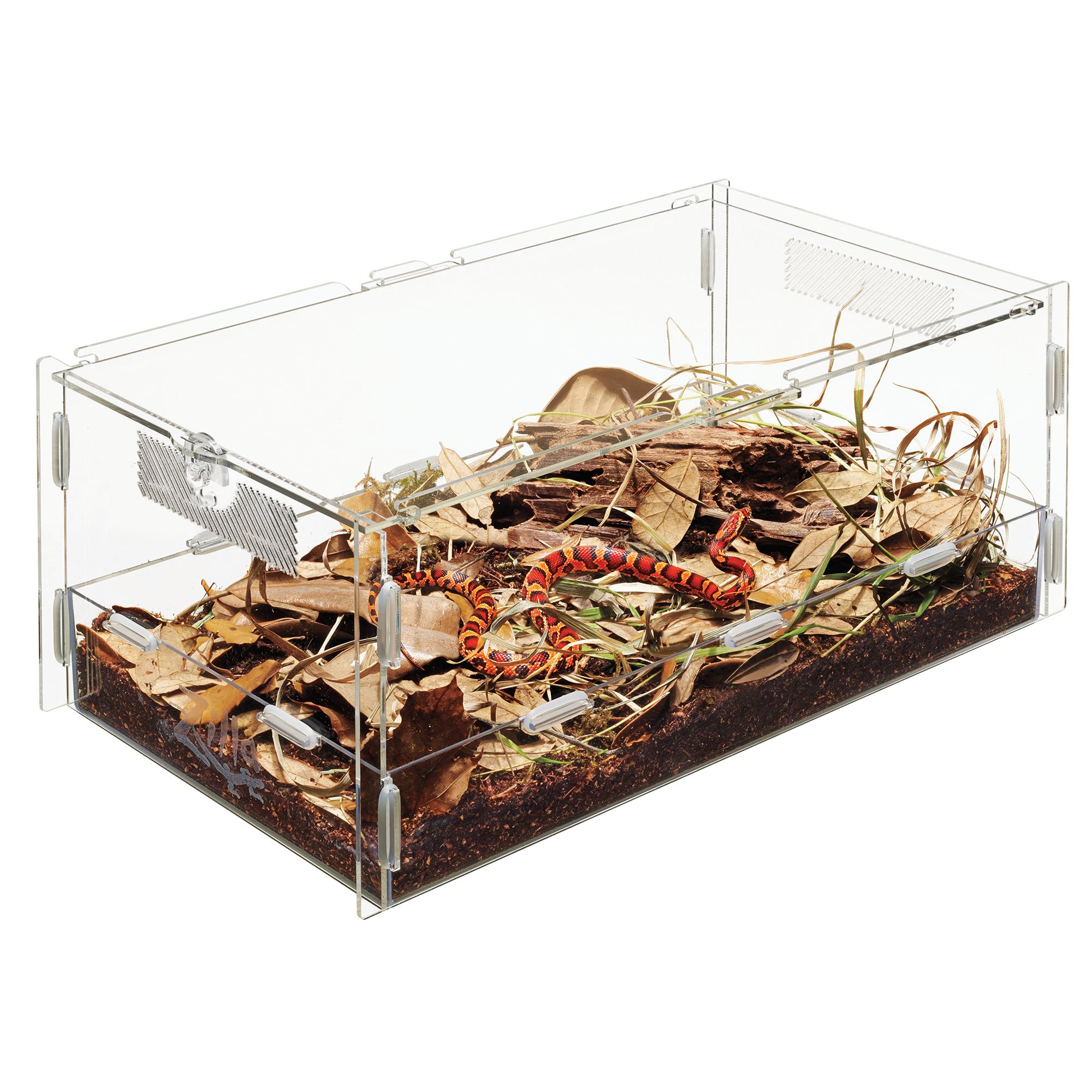Zilla® Terrestrial Micro Habitats Terrarium - Reptile Habitat Enclosure - Small-Large - thumbnail 4