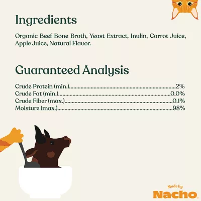 Product Made By Nacho Natural Bone Broth Topper - 11 OZ