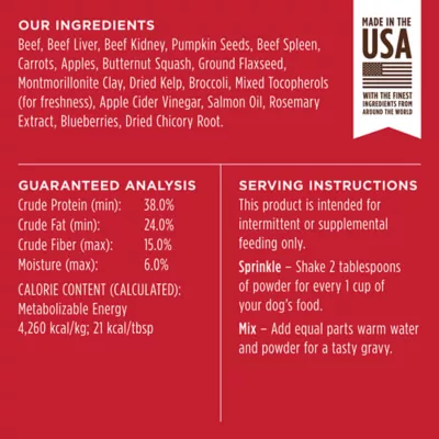 Product Instinct® RawBoost Shakers Dog Food Topper - Freeze Dried Raw, Grain Free, 5.5 OZ