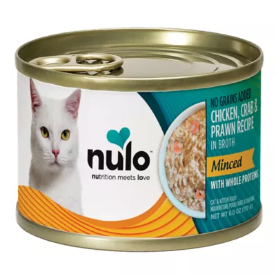 Nulo Finely Minced Cat & Kitten Wet Food - Grain Free, Whole Protein, 6 Oz - Image 1
