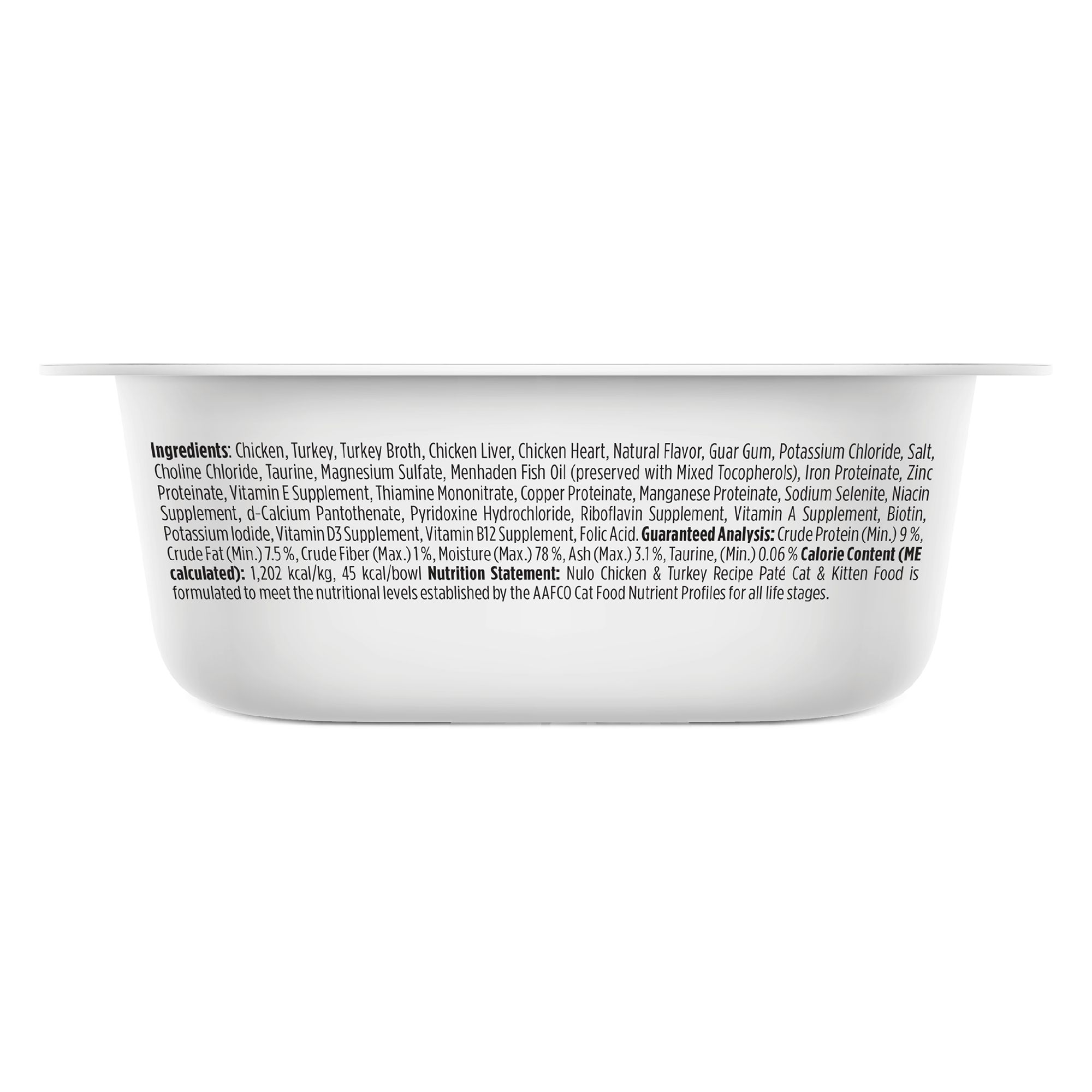 Nulo Split Cup Cat and Kitten Food - Grain Free, Pate, 2.64 Oz - thumbnail 2