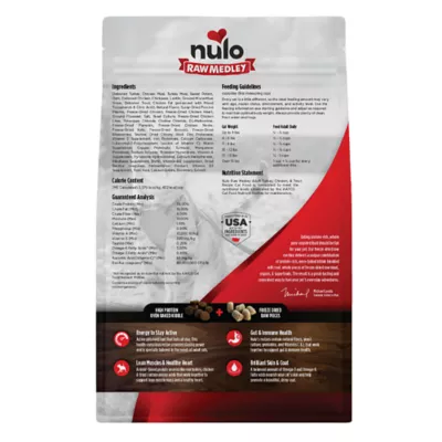 Nulo Raw Medley Adult Cat Food - Kibble + Freeze Dried Raw, Turkey, Chicken & Trout - Image 2