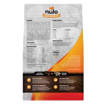 Product Nulo Raw Medley Adult Cat Food - Kibble + Freeze Dried Raw, Chicken, Turkey & Duck