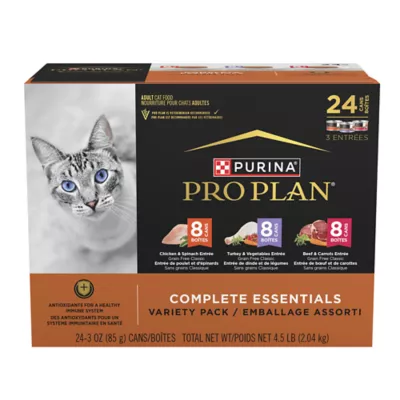 Product Purina Pro Plan Complete Essentials Adult Pate - Variety Pack, 24 CT, 72 OZ