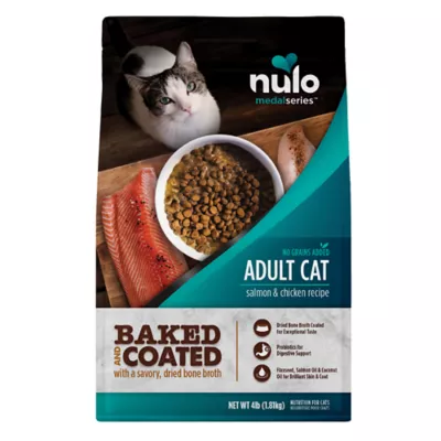 Nulo Baked and Coated Adult Cat Food - Grain Free, Salmon & Chicken - Image 1