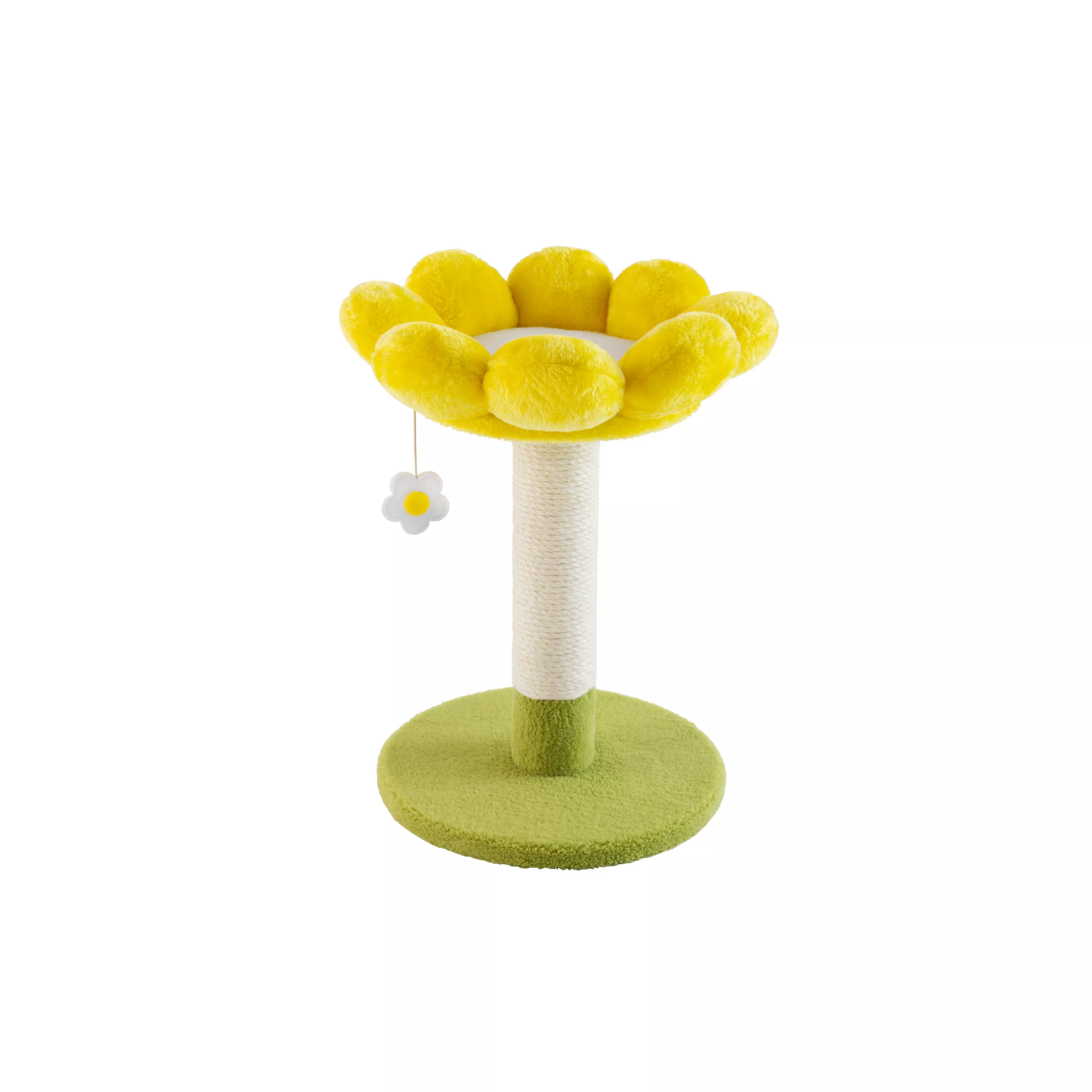 Whisker City® Yellow Flower Scratching Post