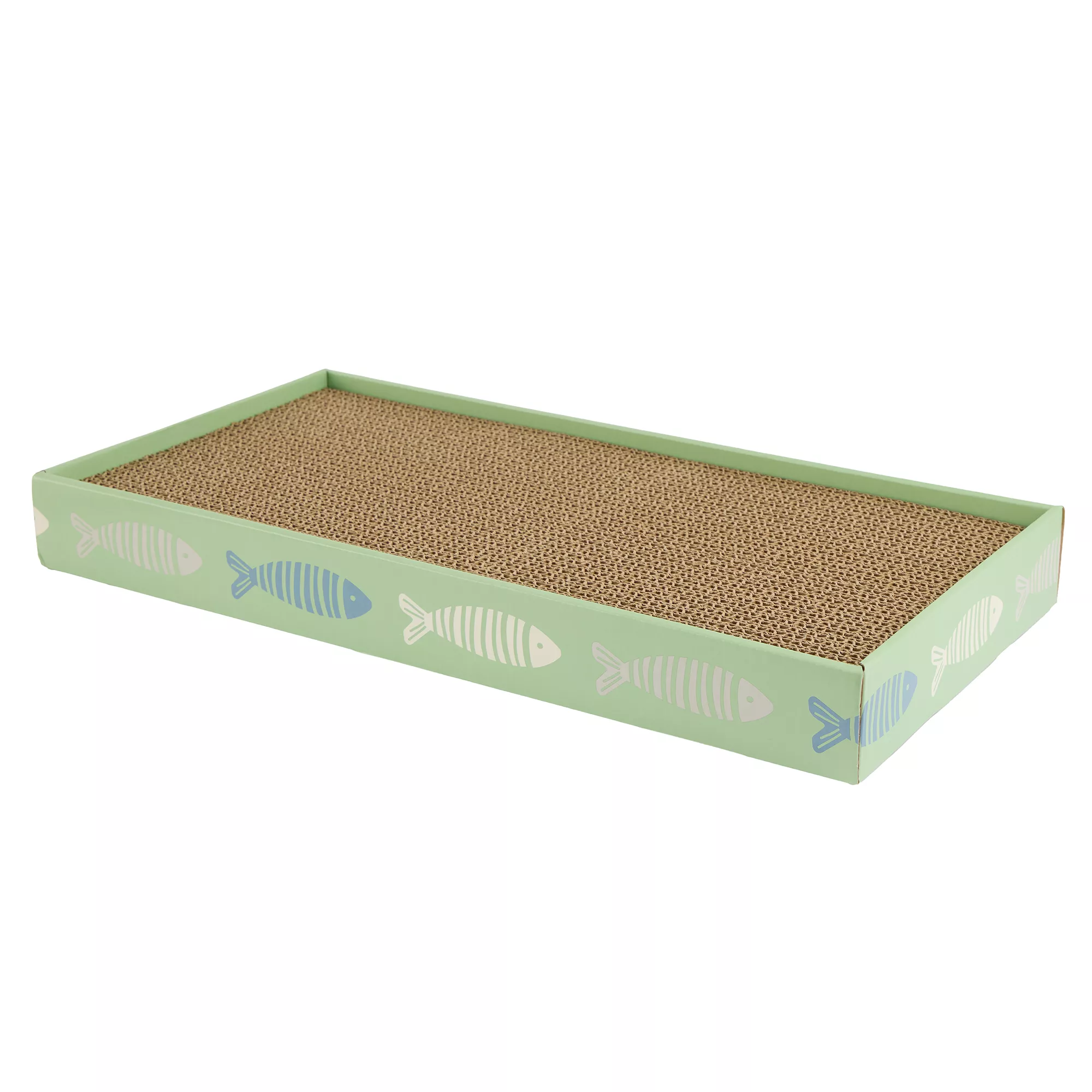 Whisker City Fish Double-Wide Basic Corrugate Cat Scratcher