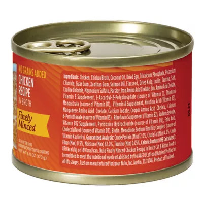 Product Nulo Cat & Kitten Wet Food - Finely Minced, Grain Free, 6 Oz