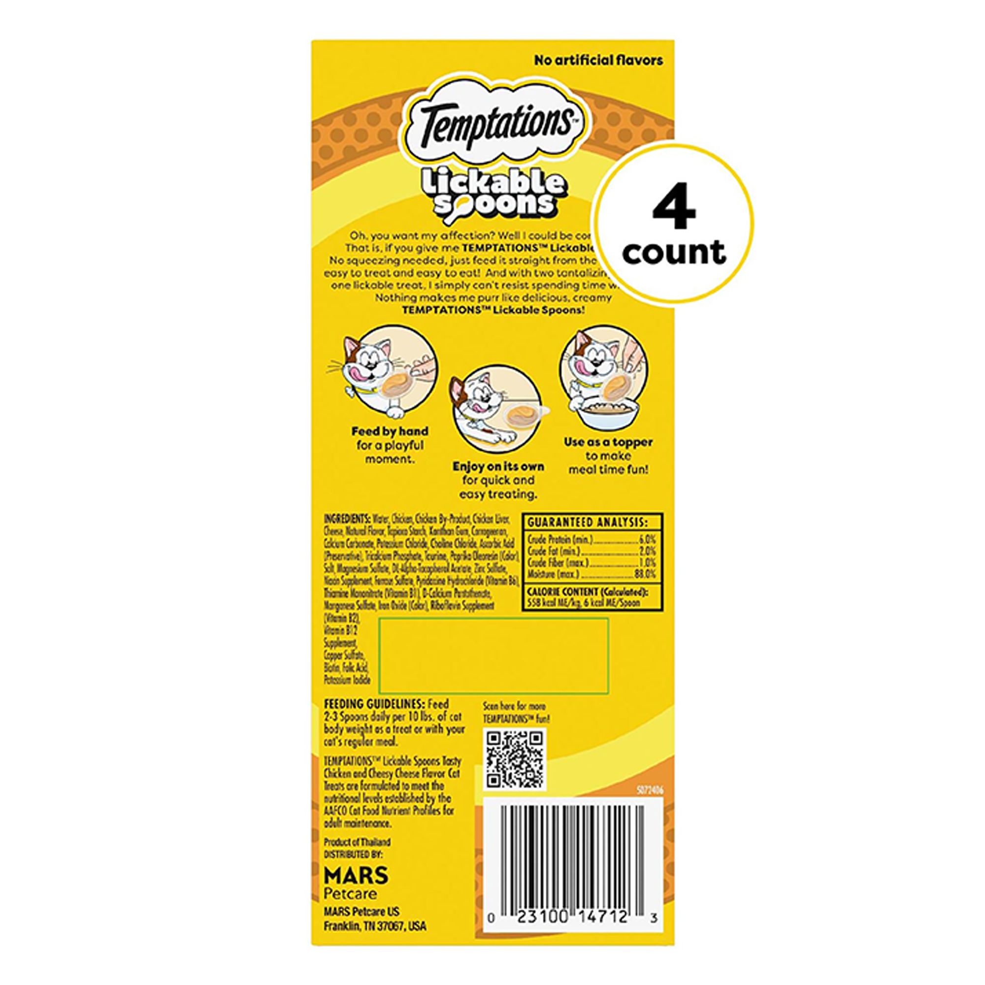 Temptations&trade; Lickable Spoons Cat Treats - 1.4 oz - thumbnail 3