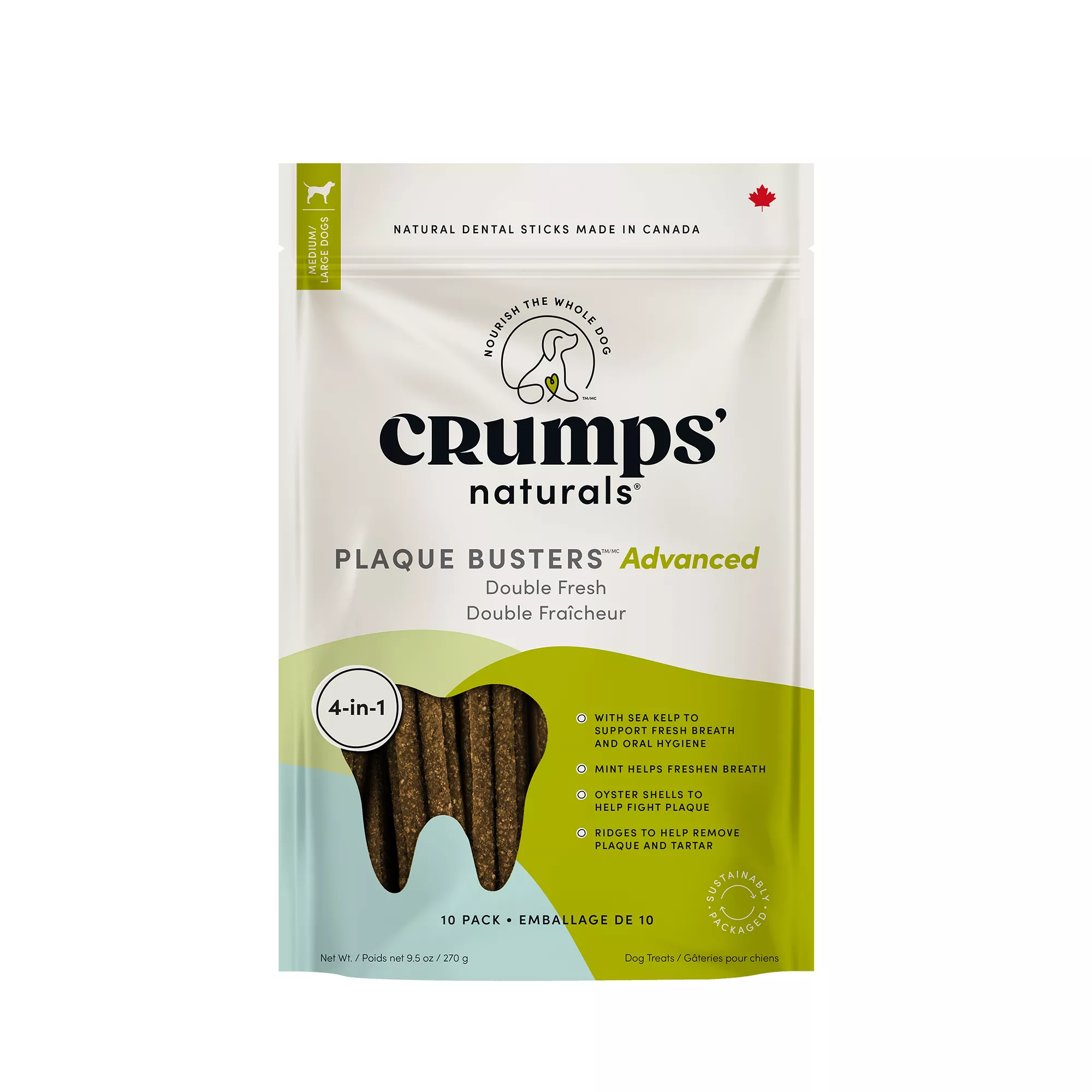 Crumps' Naturals Plaque Busters Advanced Double Fresh - Mint