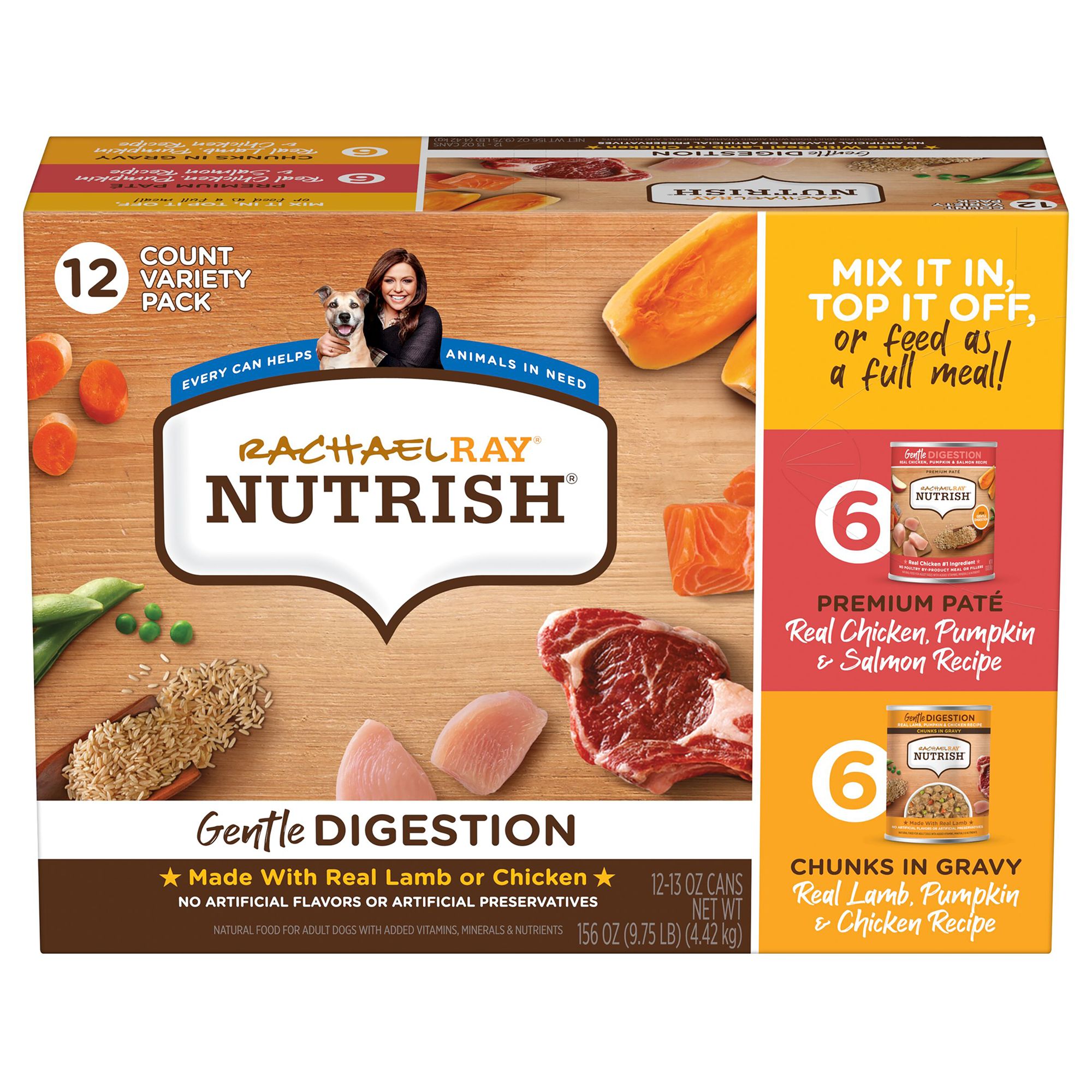 Rachael Ray Gentle Digestion Wet Dog Food Assorted 13 oz 12 ct