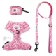Product Sassy Woof Barbie Malibu Dog Harness, Leash and Waste Bag Holder Bundle