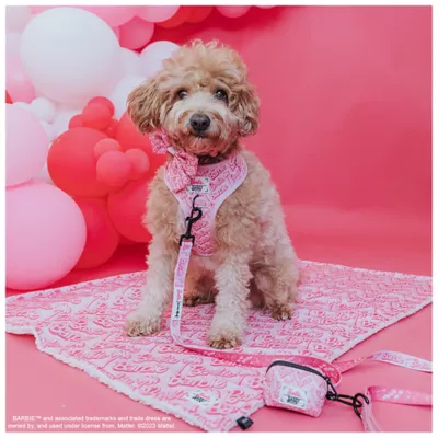 Product Sassy Woof Barbie Malibu Dog Harness, Leash and Waste Bag Holder Bundle