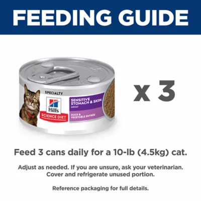 Product Hill's Science Diet Adult Wet Cat Food - Sensitive Stomach & Skin, 2.9 Oz