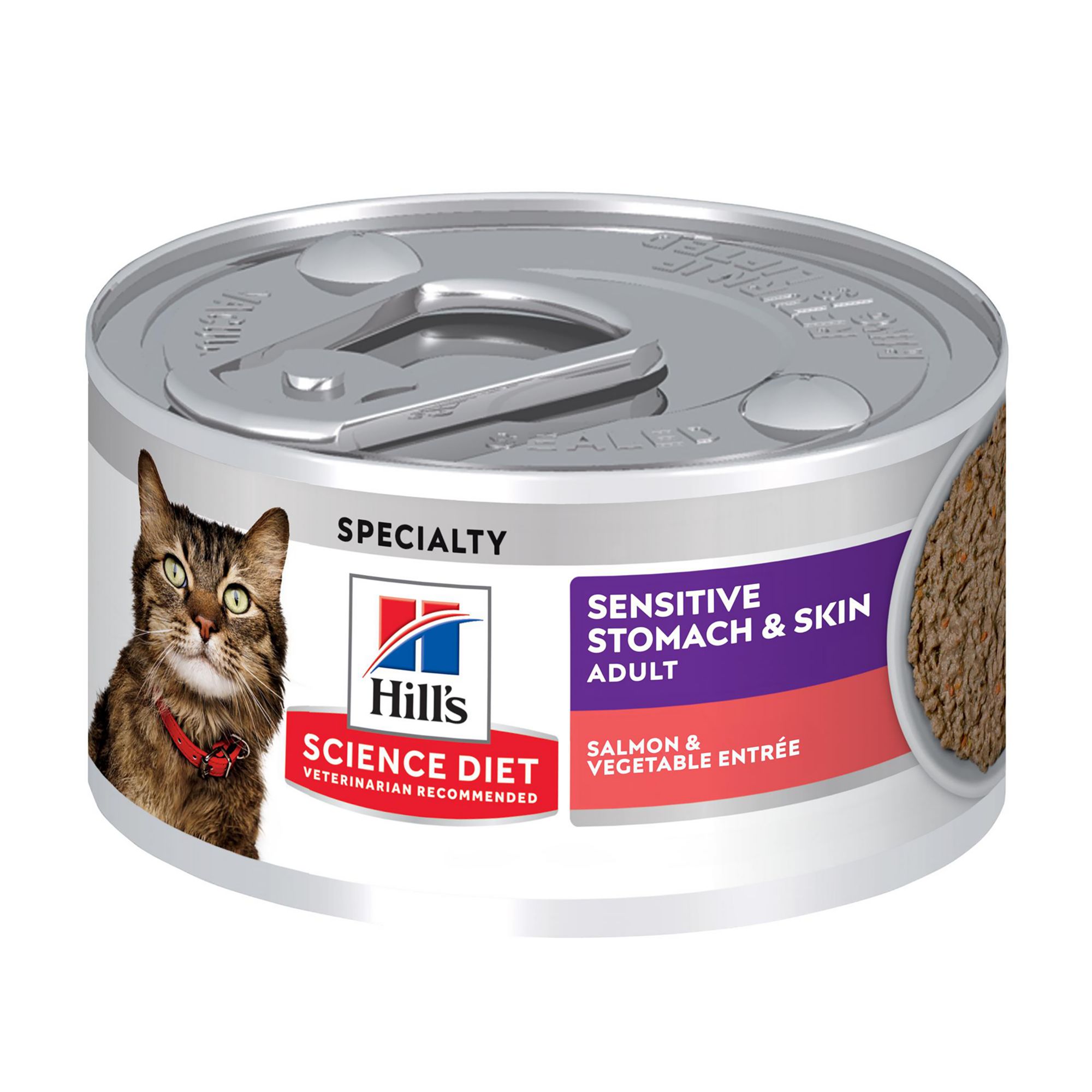 Hill s Science Diet Adult Wet Cat Food Sensitive Stomach Skin 2.9 Oz