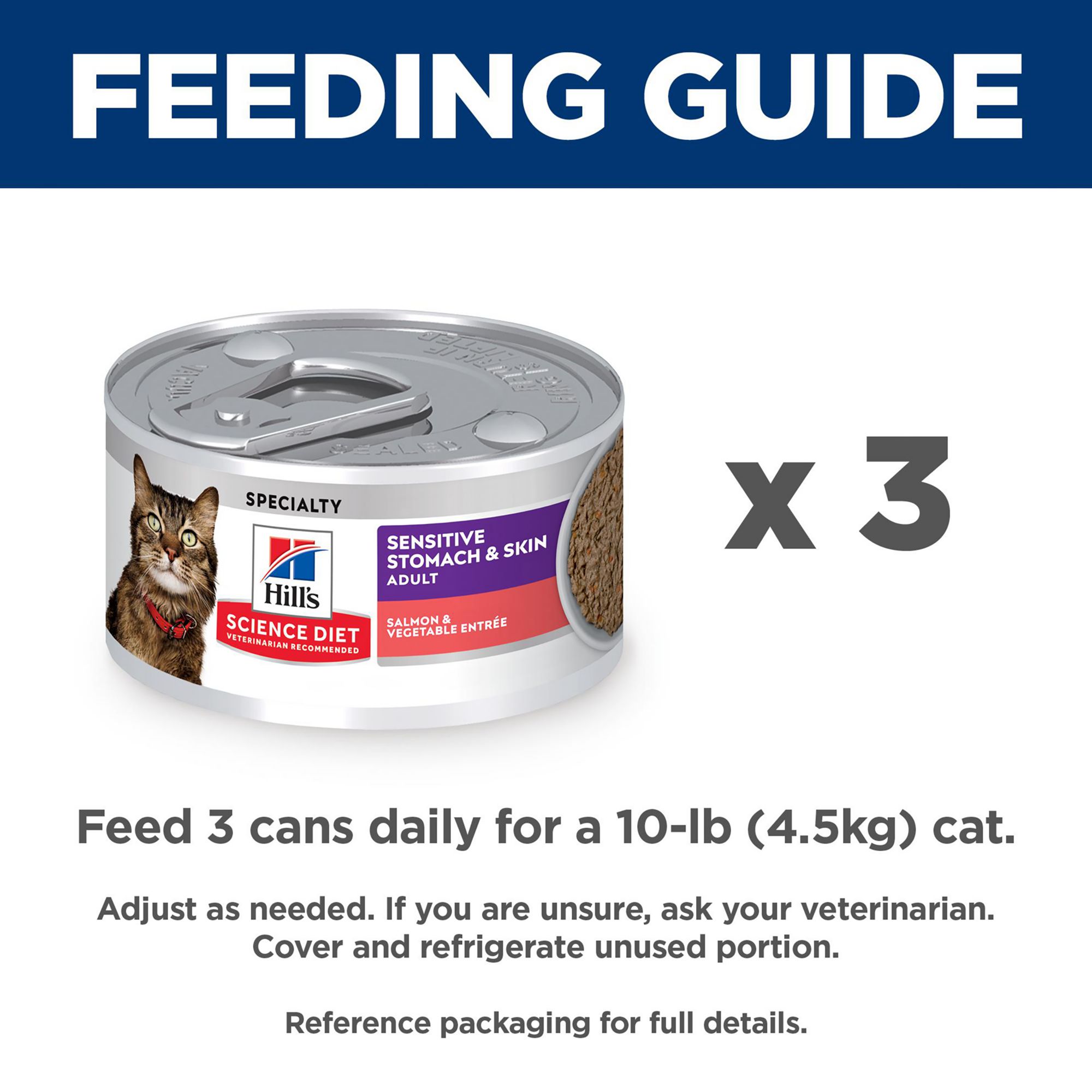 Hill s Science Diet Adult Wet Cat Food Sensitive Stomach Skin 2.9 Oz