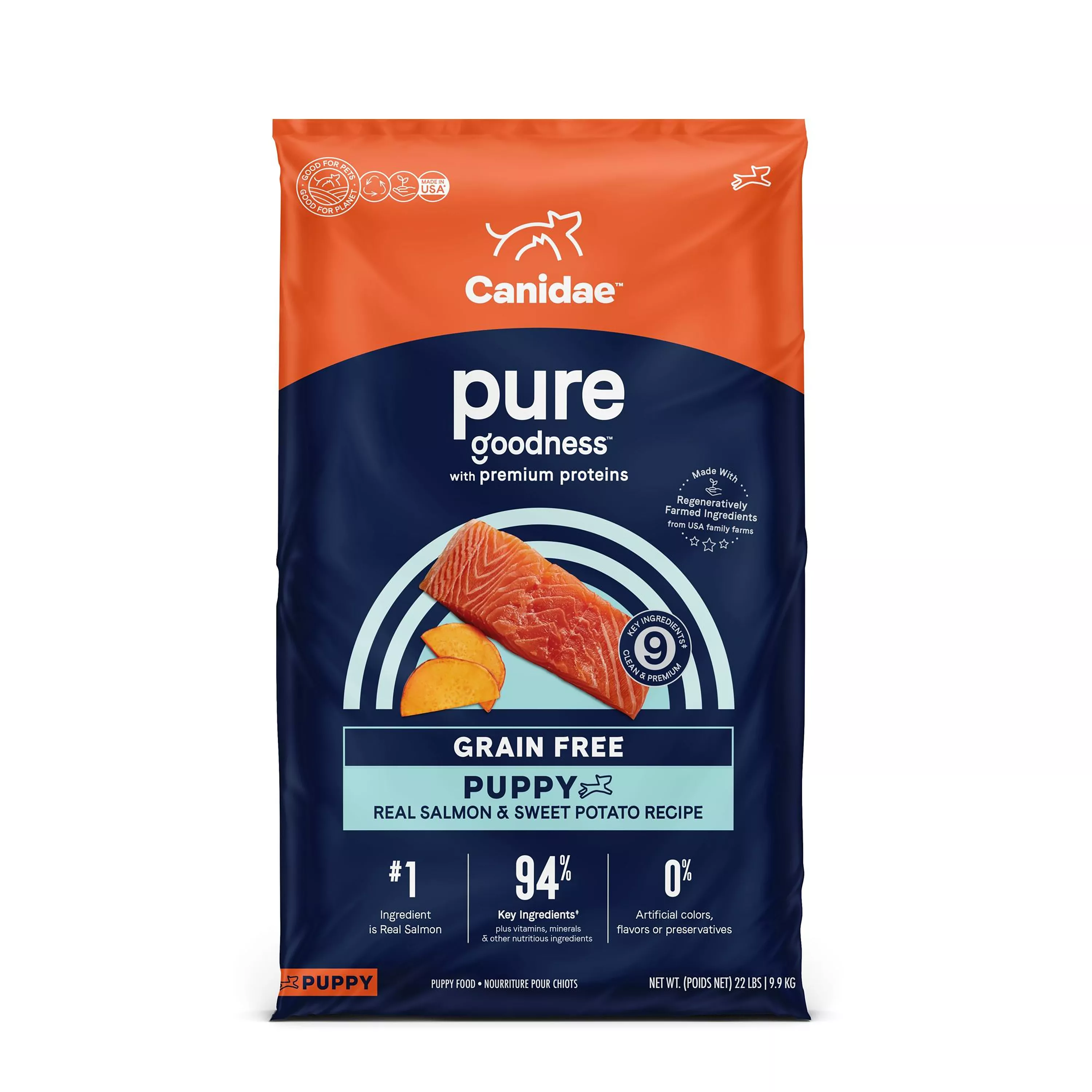 Canidae Pure Puppy Dry Dog Food - Grain Free, Salmon & Sweet Potato