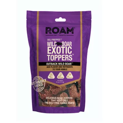 Product ROAM Wild Boar Exotic Toppers Dog Food Meal Topper Boar - 4 oz