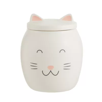Whisker City Cat Face Treat Jar - Image 1