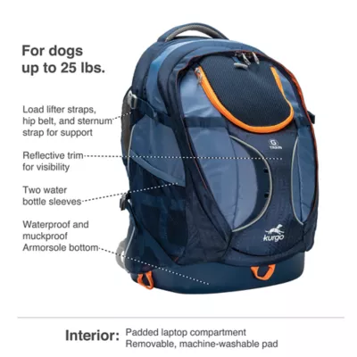 Product Kurgo G-Train Backpack, Dog and Cat Carrier, Black