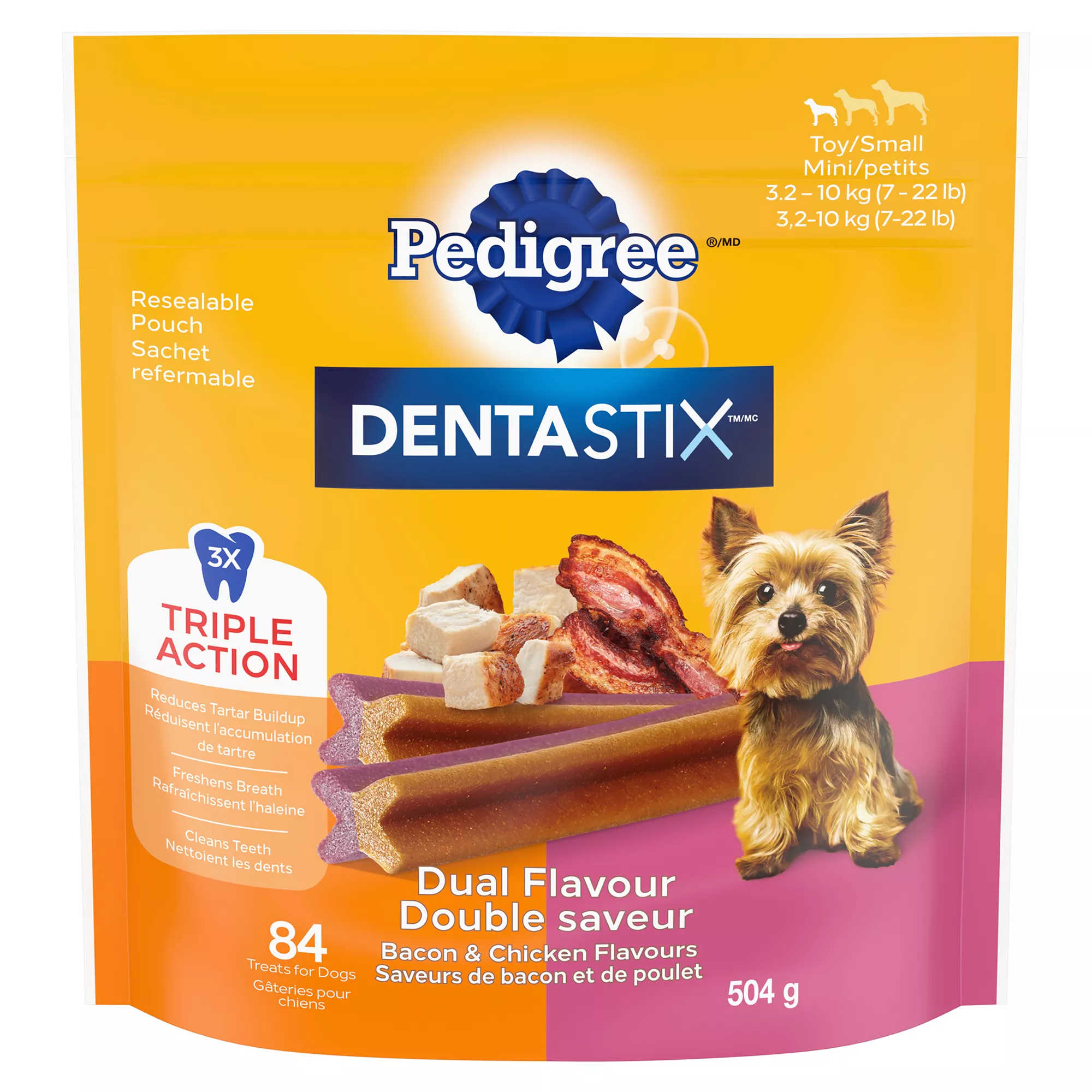 Pedigree Dentastix Dual Flavour Adult Dog Oral Care Dental Treats