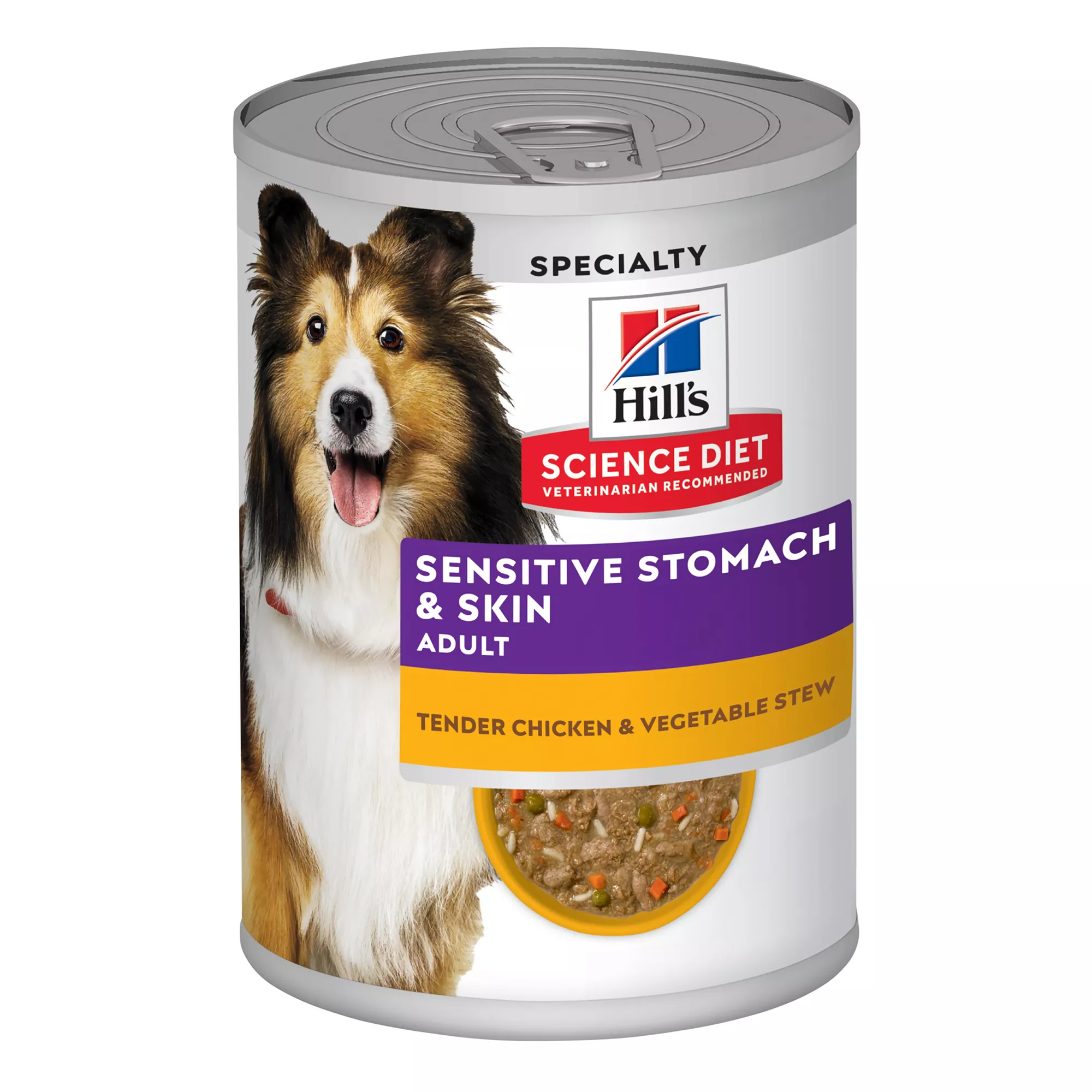 Hill's Science Diet Sensitive Stomach & Skin Adult Dog Wet Food - Chicken & Vegetable Stew, 12.5 oz