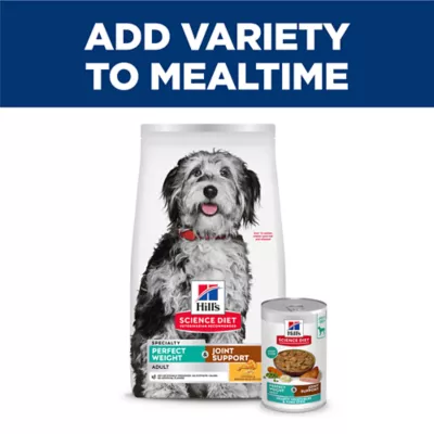 Hill's Science Diet Perfect Weight & Joint Support Adult Wet Dog Food - Vegetable & Tuna, 12.5 oz - Image 10