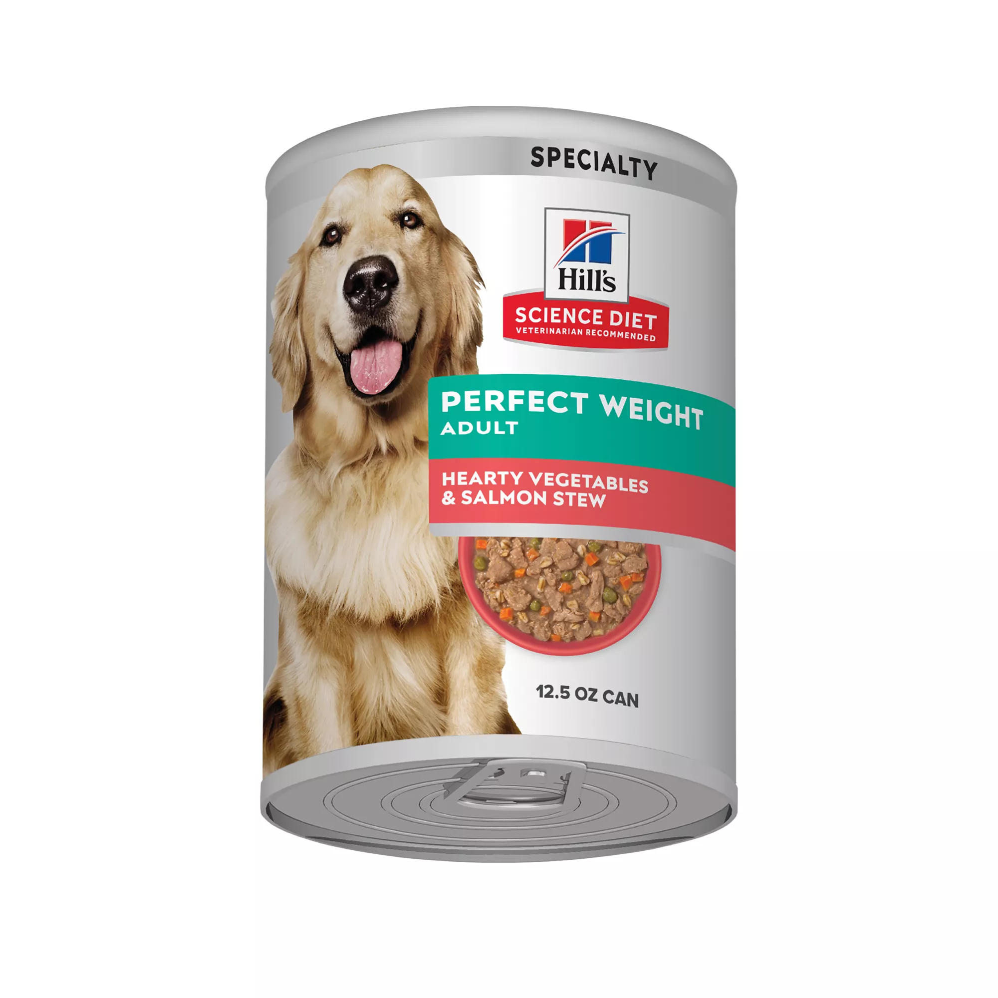 Hill's Science Diet Perfect Weight Adult Dog Wet Food - Hearty Vegetables & Salmon Stew, 12.5 oz