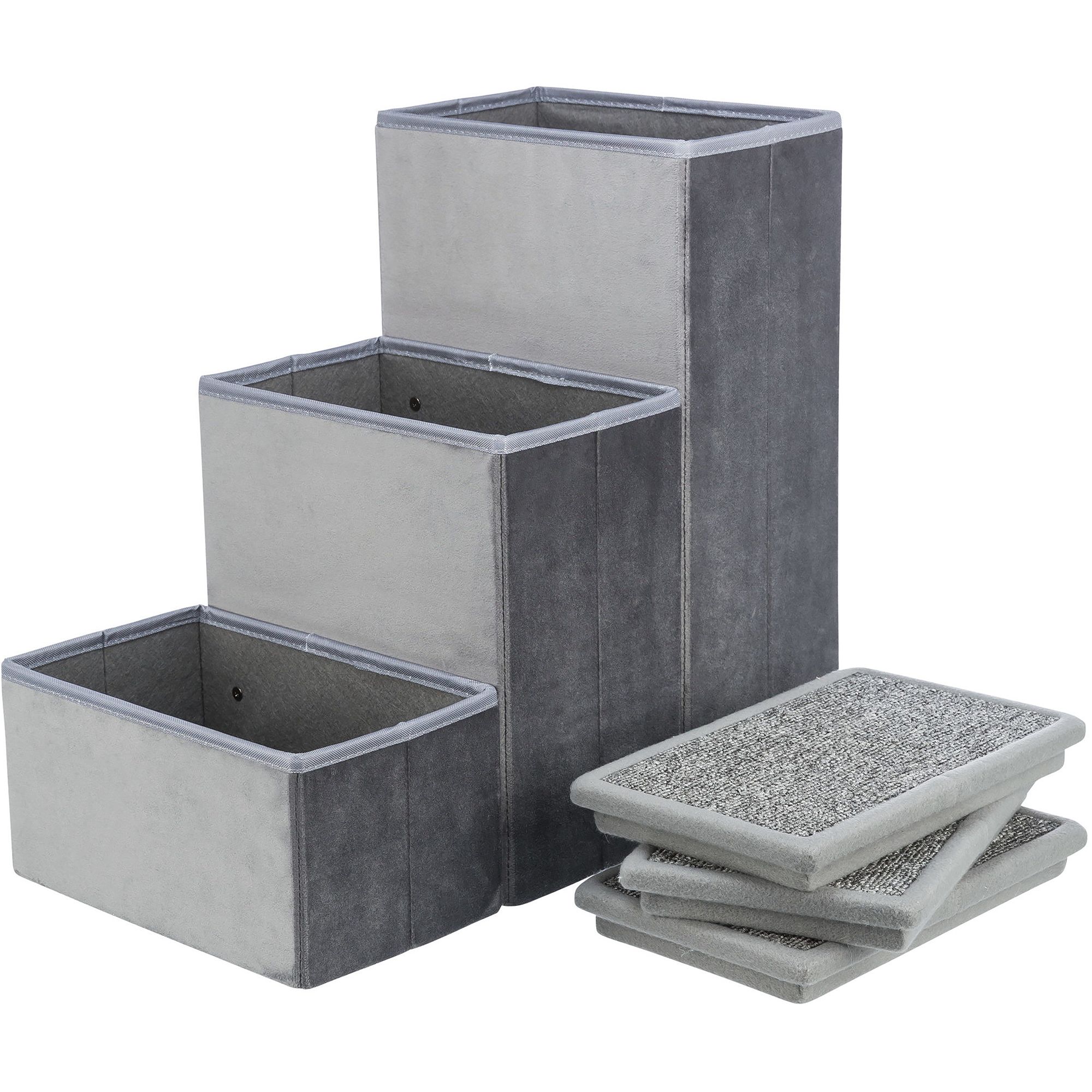TRIXIE Velour Foldable 3-Step Pet Stairs with Storage - thumbnail 8