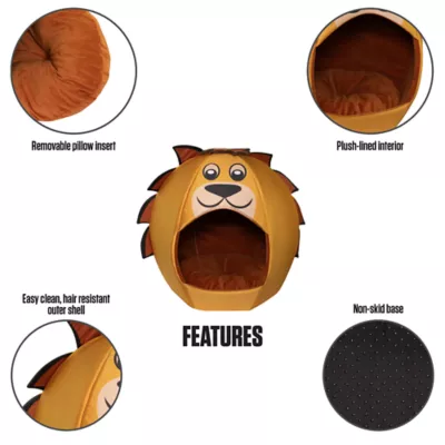 Maccabi Art Lion Igloo Pet Bed - Image 2