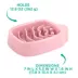 Whisker City® Pink Slow Feeder Cat Bowl image thumbnail 4