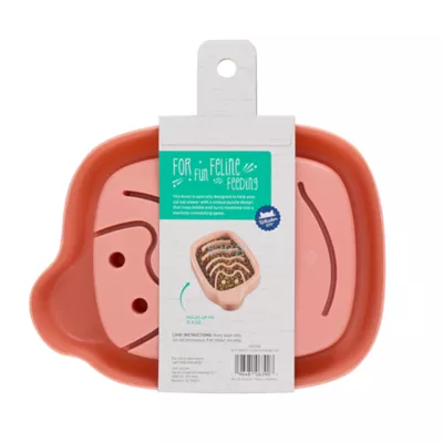 Product Whisker City® Pink Slow Feeder Cat Bowl