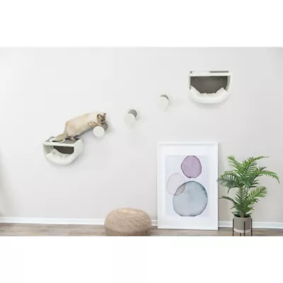 Product TRIXIE Eden Wall Mount Cat Tree Set 2 Condos with 3 Steps