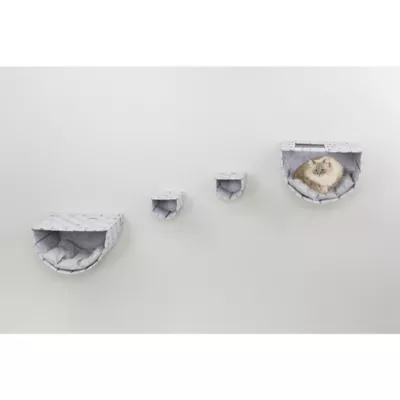 Product TRIXIE Frehi Wall Mount Cat Tree Set 2 Condos and 2 Steps