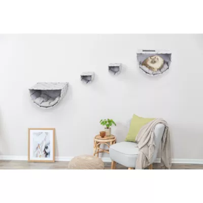 Product TRIXIE Frehi Wall Mount Cat Tree Set 2 Condos and 2 Steps