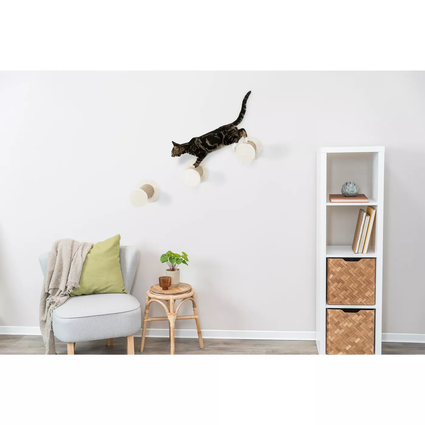 TRIXIE Wall Mount XXL Cat Climbing Steps 3PCS