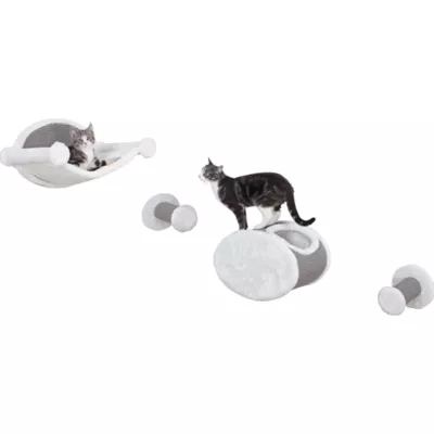Product TRIXIE Wall Mounted Cat Lounge Set Hammock and Condo with Two Steps