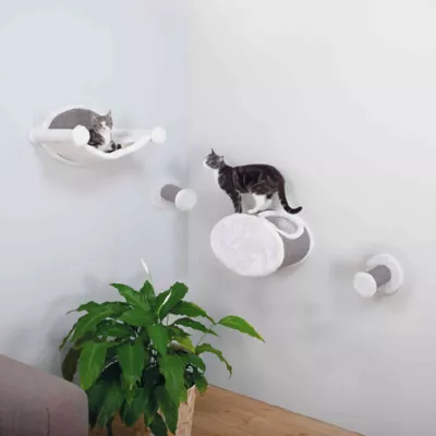 Product TRIXIE Wall Mounted Cat Lounge Set Hammock and Condo with Two Steps