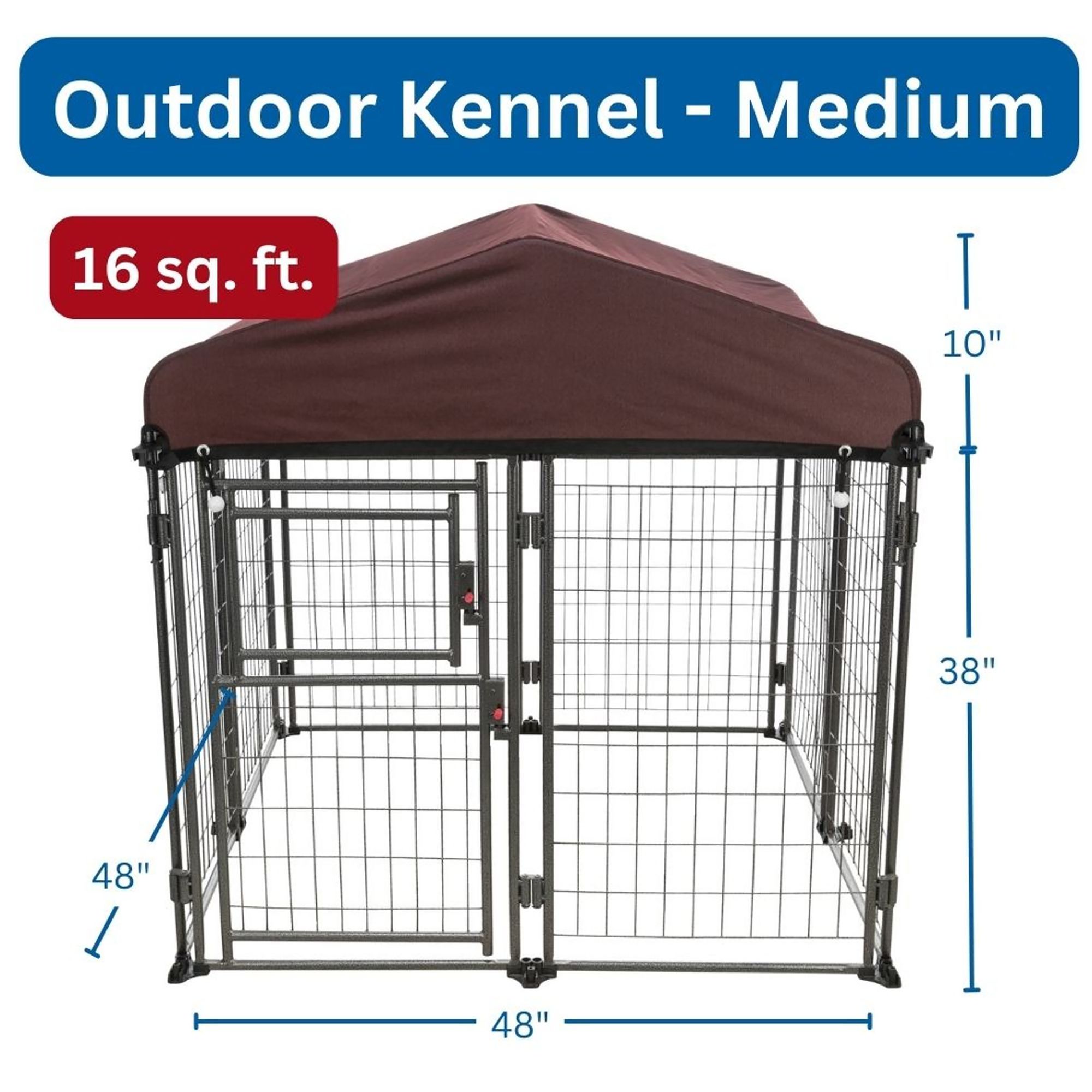 TRIXIE Deluxe Outdoor Dog Kennel with Cover