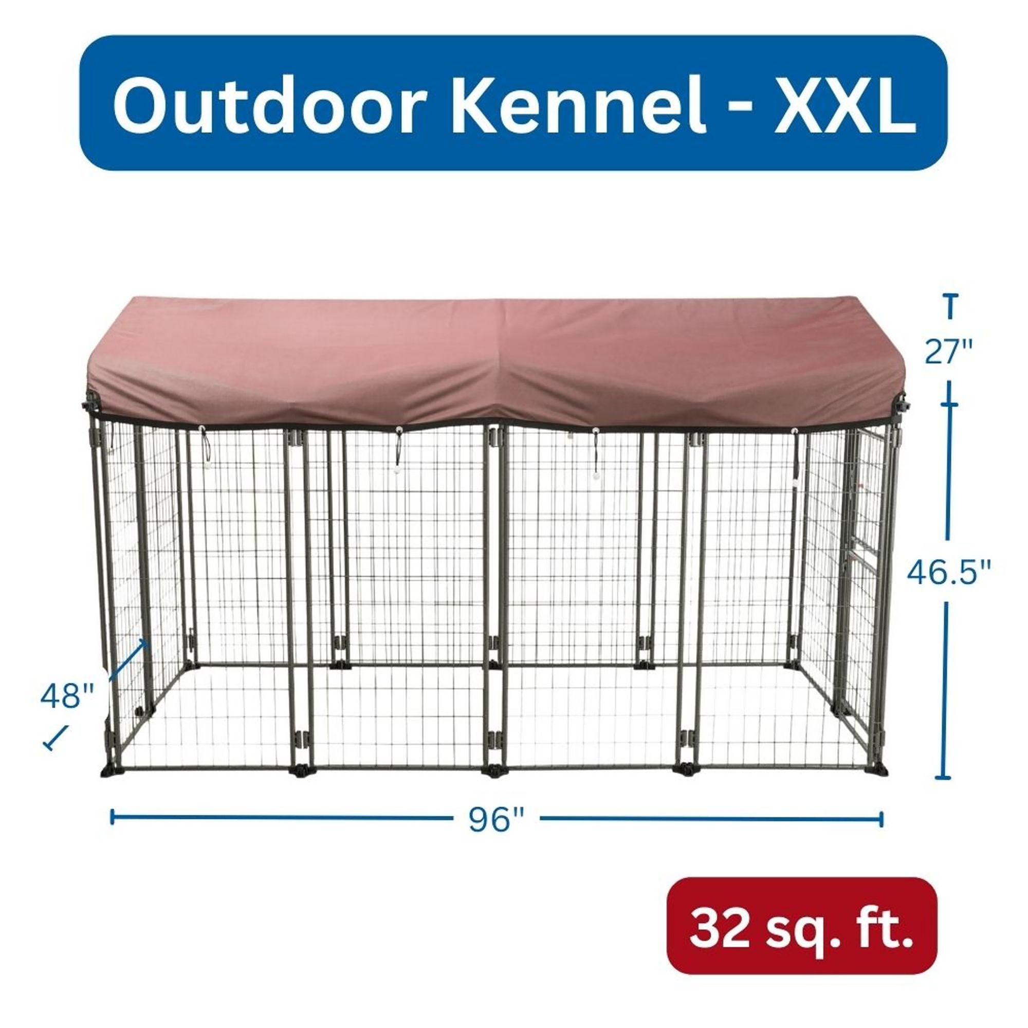 TRIXIE Deluxe Outdoor Dog Kennel with Cover