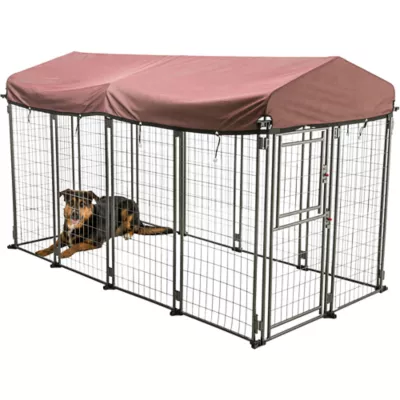 Trixie Deluxe XXL Expandable Metal Dog Kennel with Cover 8x4 Wide