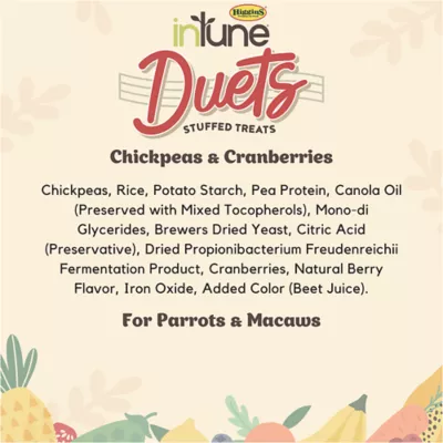 Product inTune Duets Chickpeas and Cranberry Bird Treat