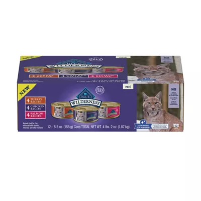Product Blue Buffalo Wilderness Wet Cat Food - Chicken, Salmon, Turkey