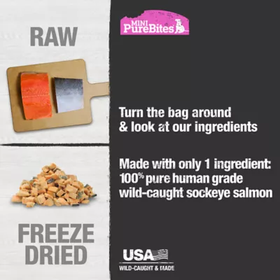 Product Mini-PureBites RAW Freeze Dried Trainers Dog Treats - Salmon