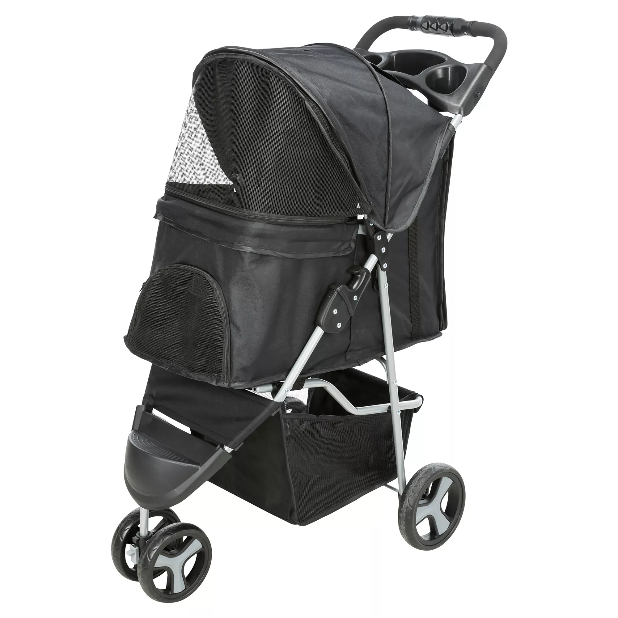 TRIXIE Foldable Pet Stroller for Cats and Dogs