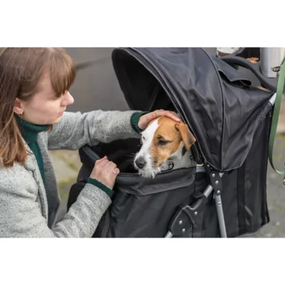 Trixie Foldable Pet Stroller for Cats and Dogs Black